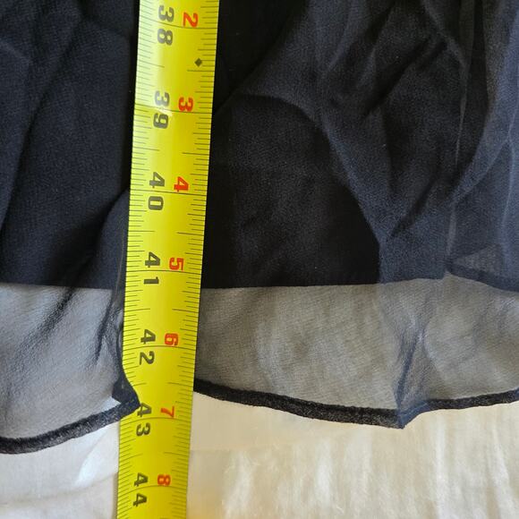 Vintage Laundry 100% Silk Beaded Drop Waist Handkerchief Hem Midi Slip Dress-6 - Picture 12 of 12